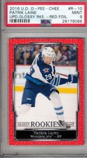 2016-17 OPC O-Pee-Chee Glossy hockey Patrick Laine Rookie card PSA 9 MINT !!!