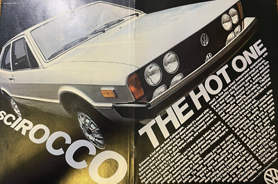 #ad #ad 1975 Vintage Advertisement Volkswagen Sirocco $15.99