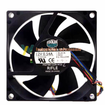 1pc Cooler Master A8025-42RB-61P-P1 12V 0.54A 4-wire PWM temperature control fan