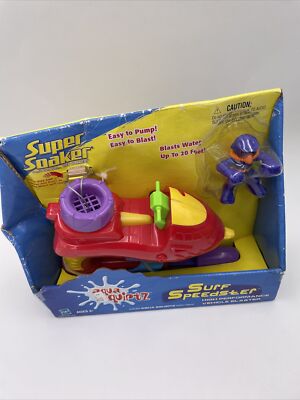 2003 Super Soaker Aqua Squirtz Hasbro Surf Speedster vehicle blaster Damage Box