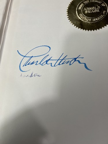 SIGNED* 1978 First Ed. The Actor's Life 1956-1976 By Charlton Heston HC W/ DJ - Picture 8 of 11