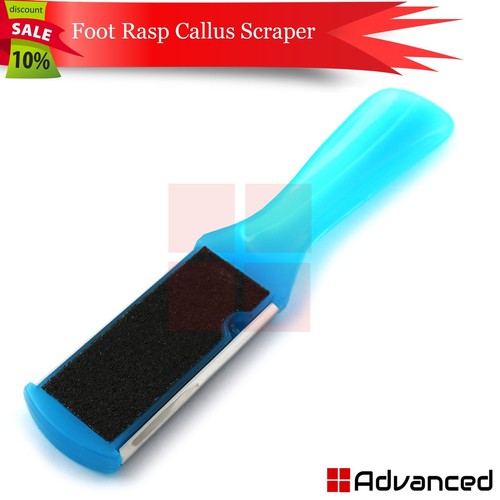 Blue Heavy Duty Foot Rasp Remover Callus Filer Double Sided Podiatry Scraper - Picture 2 of 2
