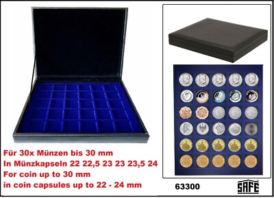 Münzkassetten 5 DM Deutschland   1952-1986 30x 30 mm SAFE 63300 Nova deluxe