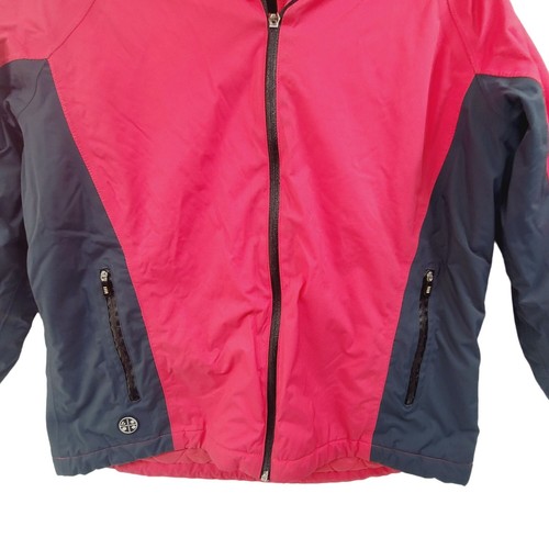 Lands' End Girls' Zip Up Insulated Hooded Coat Pink Size M - Picture 2 of 10
