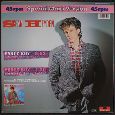 SEAN HEYDEN: party boy POLYDOR 12 SEAN HEYDEN: party boy POLYDOR 12