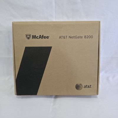 AT&T Netgate 8200 AT&T McAfee 8-Port Firewall Switch New Has Parts And Manual 