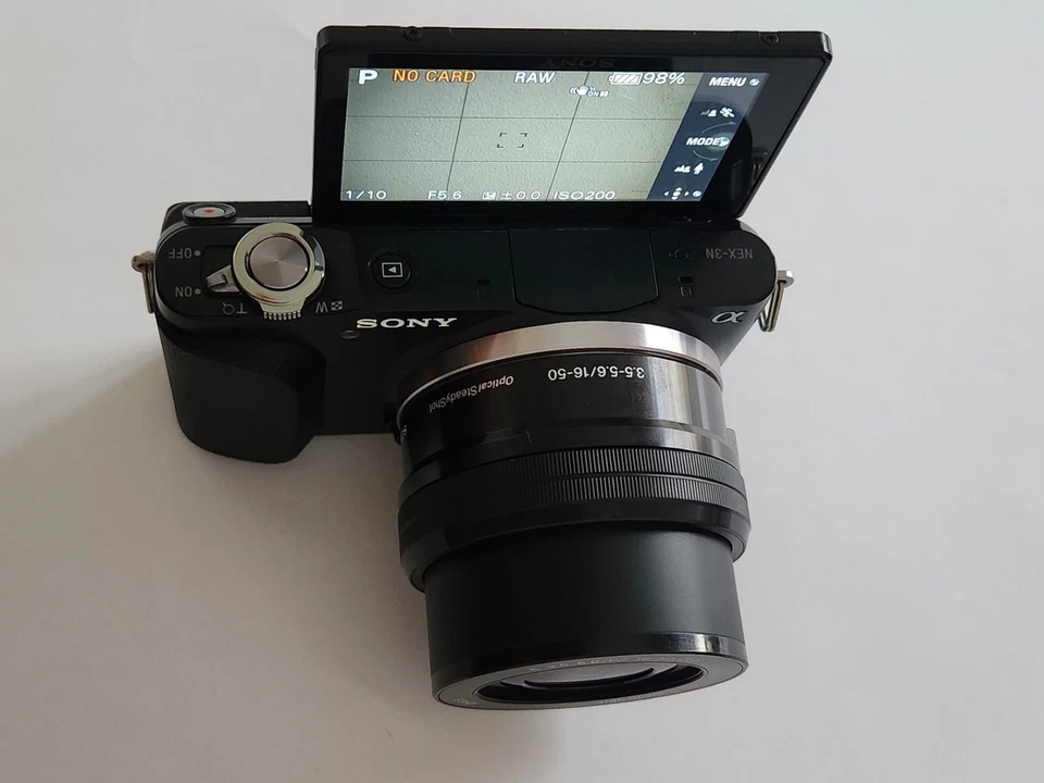 Cámara digital Sony Alpha NEX-3N sin espejo con lente de 16-50 mm negra Foto 3 de 4