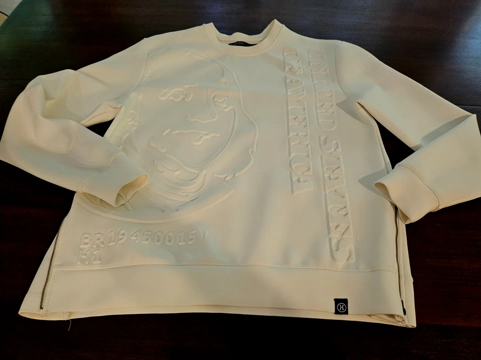 Sudadera Hudson Outerwear Para Hombre Grande Blanca Repujada Estados Unidos de América Foto 2 de 4