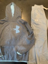Under Armour Hoodie Jogger set- Boys XL Hoodie, Medium Pants