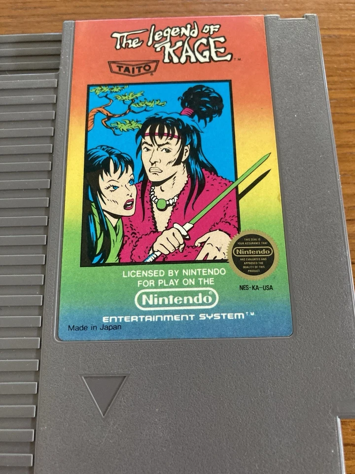 NES ~ THE LEGEND OF KAGE ~ Nintendo Game 3 Screw NES-KA-USA Game Cart Only NTSC - Image 2 of 4
