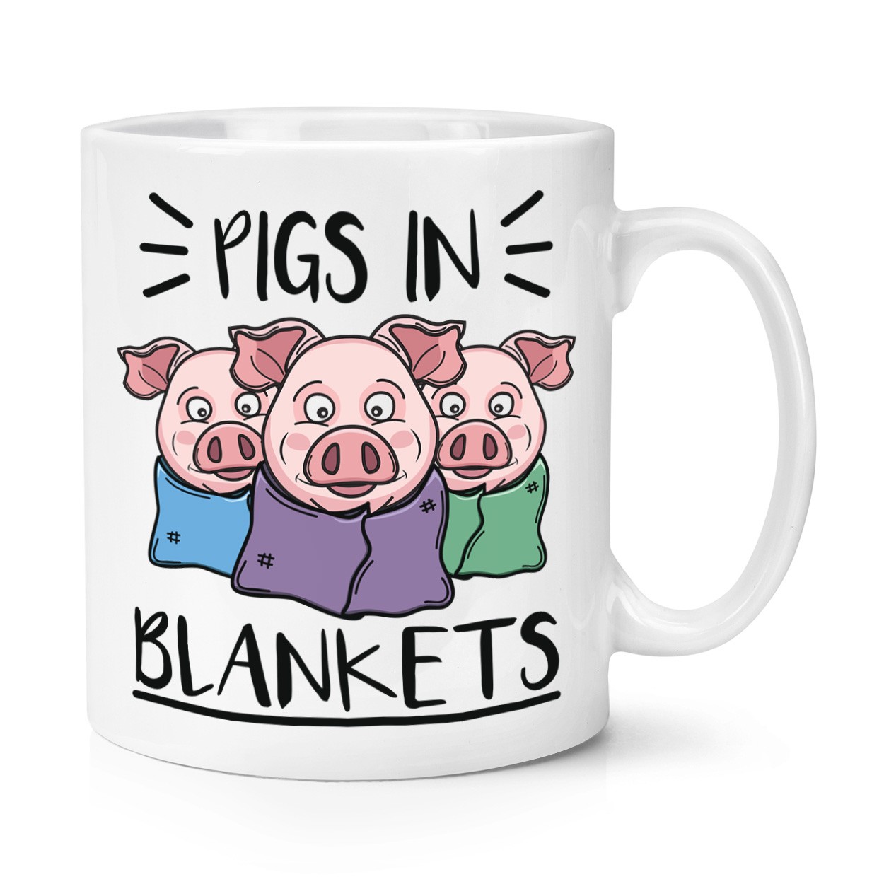 Pigs In Blankets 10oz Mug Cup Funny Joke Animal Food