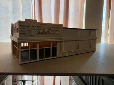 PIZZA CEASERS ASSEMBLED PRINT ON DEMAND S SCALE BUILDING/DIORAMA