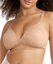 BALI Comfort Revolution Wireless Support Bra DF3462 Animal Print 3XL 48 - NWT