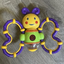 Kids II Rattle Toy 2004 Bright Starts Twisty Bug Dragonfly Butterfly RARE