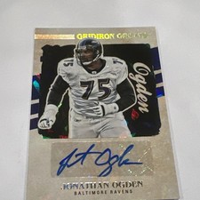 2021 Panini Donruss Gridiron Greats Jonathan Ogden #GG26 Auto HOF  