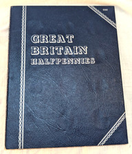 1902-1937 Half Pennies Whitman Folder Collection 80% Complete Set Half Penny