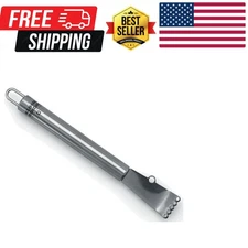 6-Inch Dishwasher Safe Zester with Sharp Stainless Steel Cutting Holes