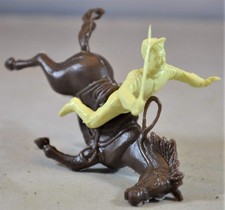 Marx Civil War Falling Horse Rider Cream