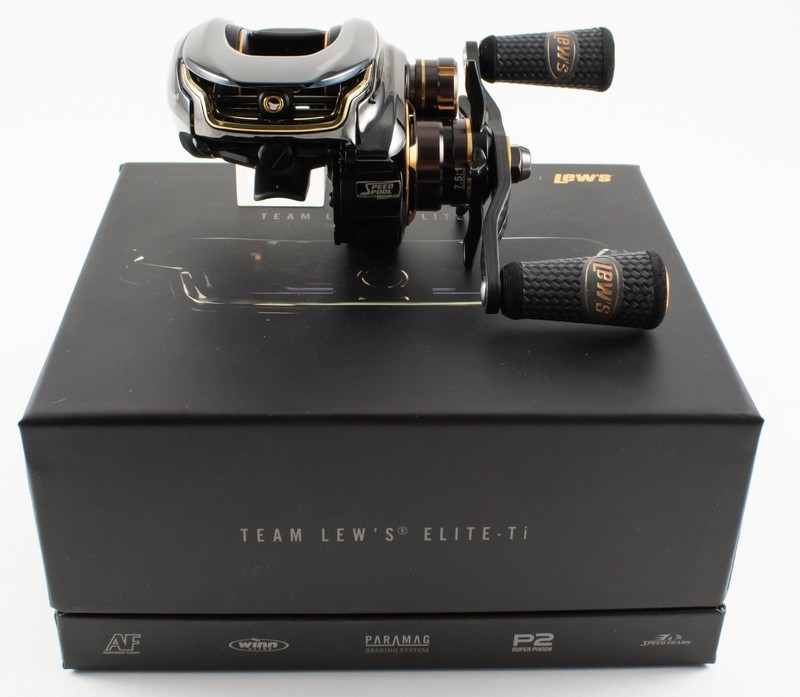 *LEW'S TEAM LEW'S ELITE TI SPEED SPOOL ET1SHL 7.5:1 LEFT HAND BAITCAST REEL