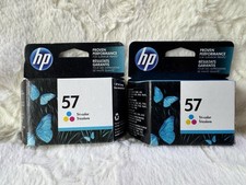 HP 57 Tri-Color Ink Cartridges 2 . New Old Stock