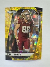 2025 Panini Prizm Draft Picks - Ryan Fitzgerald #27 Gold Ice Prizm (RC)