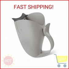 Skip Hop Baby Bath Rinse Cup MOBY Tear-free Waterfall Rinser Grey Age 0