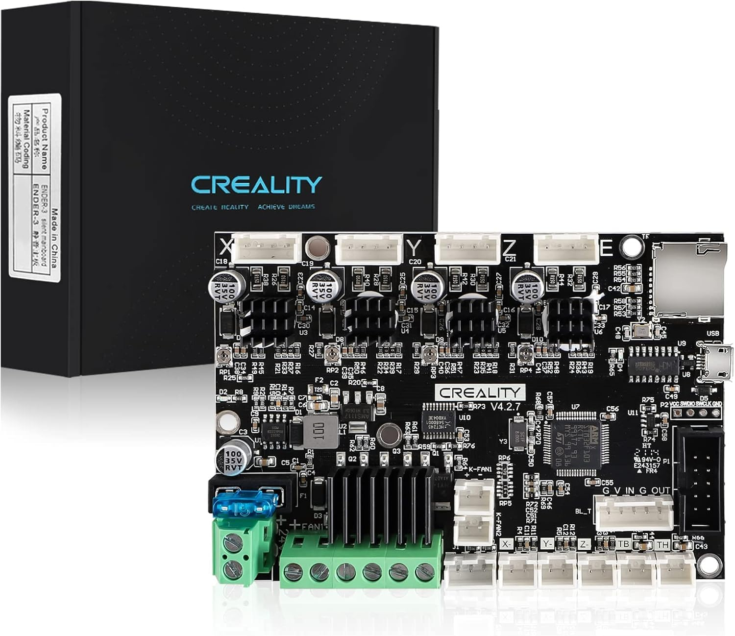 Official Ender 3 Silent Motherboard Upgrade V4.2.7 Mainboard Control Board with