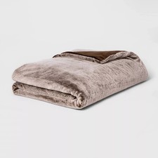 55 x 80 18lbs Faux Fur Weighted Blanket with ...