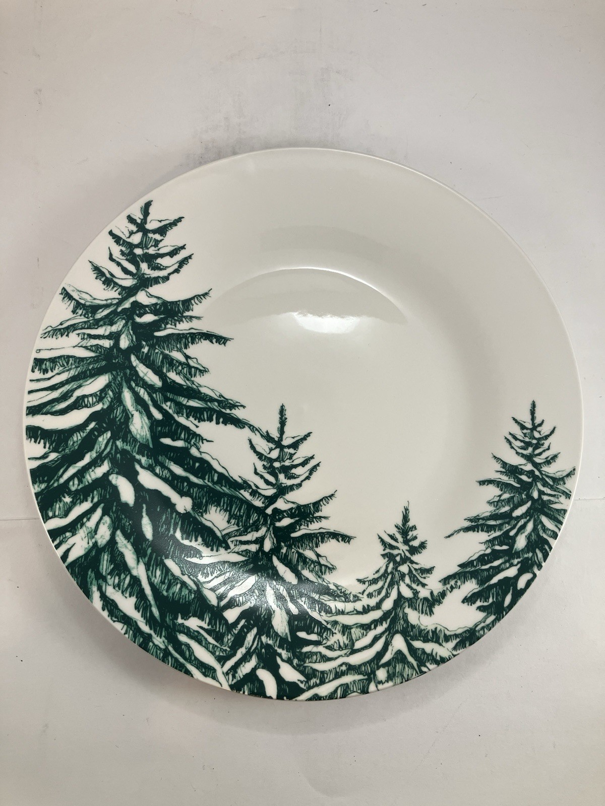 Royal Norfolk Green Evergreen Trees Dinner Plates 10 1/2" [Set of 5]
