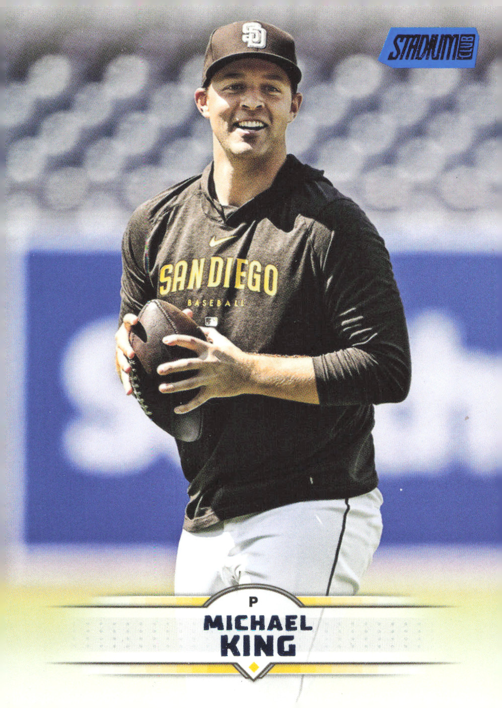 2025 Topps Stadium Club Blue Foil - #128 Michael King Padres