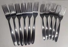 CAMBRIDGE APEX STAINLESS FLATWARE DINNER OR SALAD FORKS CHOICE SATIN