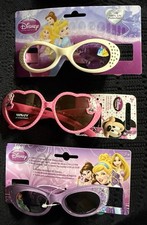 Disney Princess 3 Pair Sunglasses Ariel Belle Cinderella Tiana Minnie New