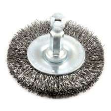 Forney 72728 Coarse 6000 rpm Stem Mounted Wire Wheel Brush 2 Dia. in.