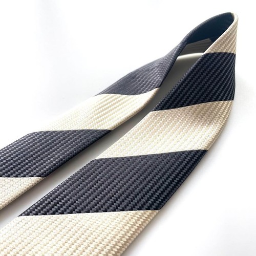 Holliday Brown BEAMS F Tie Stripe Tie Brown Used with Box - Picture 5 of 7