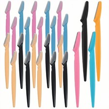 20 Pack Eyebrow Razors and Face Shavers Facial Hair Trimmers for Men Women