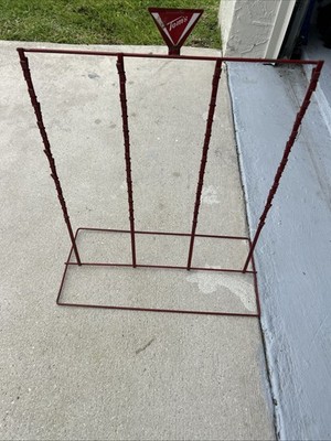 Toms Red Snack Store Countertop Displays Stand Up Chip Clip Rack Vintage