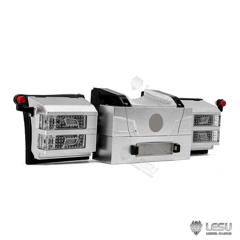 1/14Metal Rear Beam Taillight Set for TAMIYA RC Tractor Truck R470 R620 770S Car - Image 3 of 4