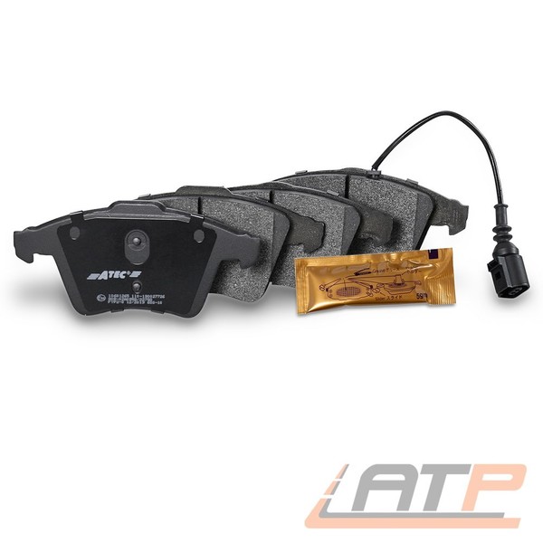 Satz BremsbelÄGe + Warnkontakt Vorne FÜR VW Transporter Multivan BUS T5 T6-image