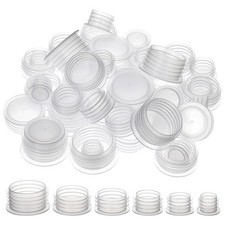 60 Pcs Salt and Pepper Stoppers Plugs, Plastic 0.2"L x 0.1"W x 0.1"H, White