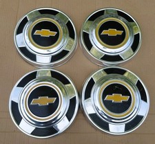 4 Four Chevy Truck Dog Dish Hubcaps 12 Ton 73-87 Driver Condition Oem C10 2wd