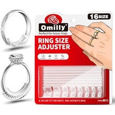 Ring sizer adjuster for loose rings - 16 sizes, 2 styles ring spacers