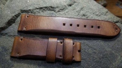 23mm for u-boat, handmade watch strap  waxed leather , Dalipi crafts