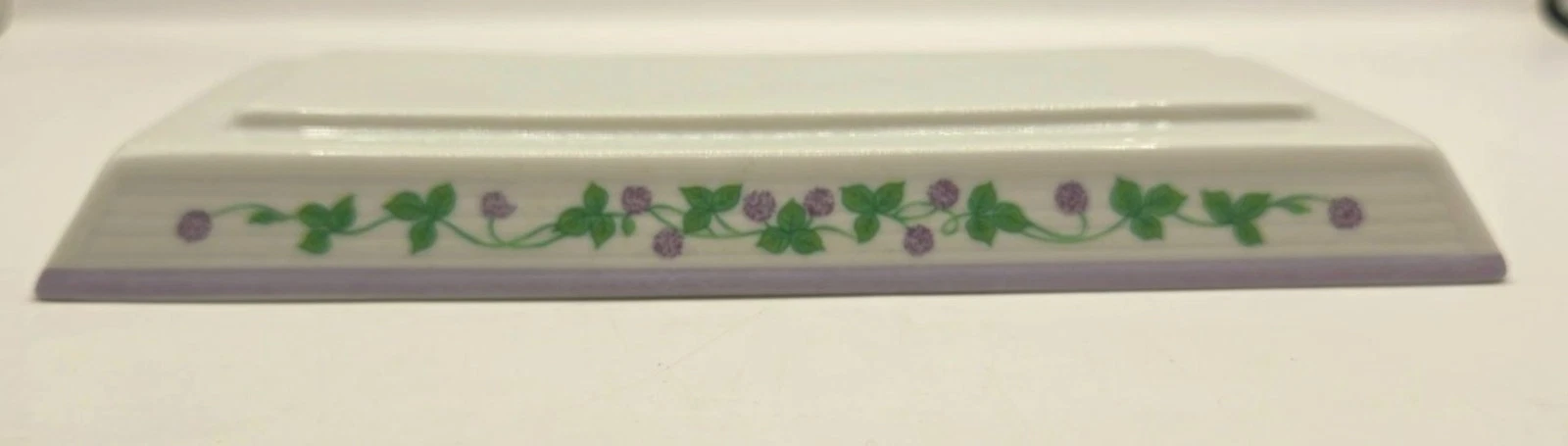 Lenox Village Covered Butter Dish Plate Porcelain 1994 Floral Replacement Piece