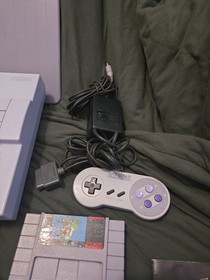 SNES Console Lot *Pad/2 Controllers/7 Games/Hook Ups/Book* EX *WORKS VERY CLEAN 