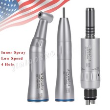 Dental Slow Low Speed Straight Handpiece Air Motor 4Holes E-type NSK STYLE