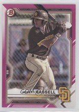 2021 Bowman Prospects Fuchsia Border 30/299 Robert Hassell III #BP-120 o9a