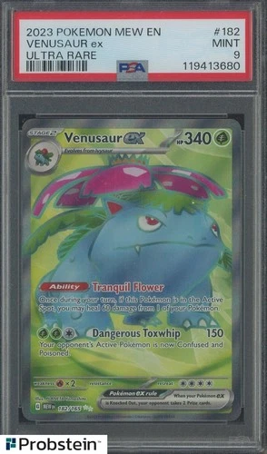 2023 Pokemon MEW EN Ultra Rare #182 Venusaur ex PSA 9 MINT