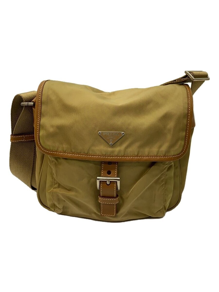 PRADA Nylon Shoulder Bag in Beige BT0173 Women's Fashion Accessory