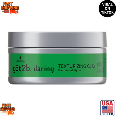 got2b Daring Texturizing Hair Clay 2oz Matte Finish High Hold
