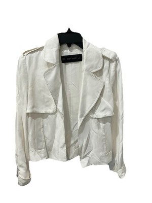 Zara Basics White Jacket US Small 